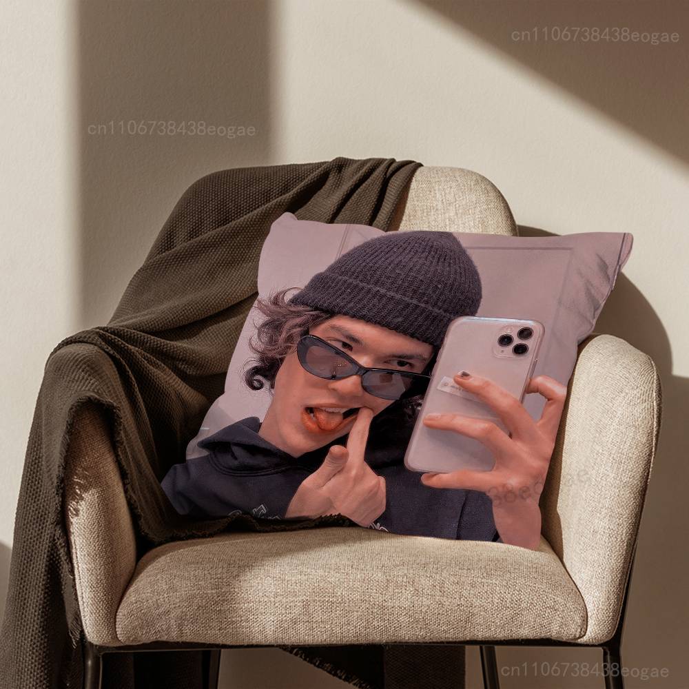 Handsome C-Conan G-Gray Pillow Case For Room Sofa Cushion Cover Suitable For Home Bedroom Decoration And Protector