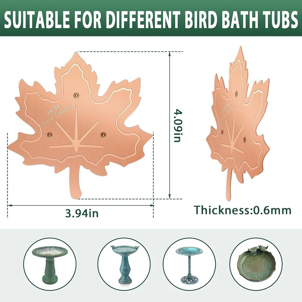 4 Inch Pure Copper Bird Bath Accessory For Keeping Water Clean Naturally 0.6mm Thickness Fits Most Basins And Bowls