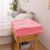 Summer Blankets Bed Coral Fleece Blanket for Sofa Throws Striped Warm Plaid Fleece Bed Cover Flannel Blanket