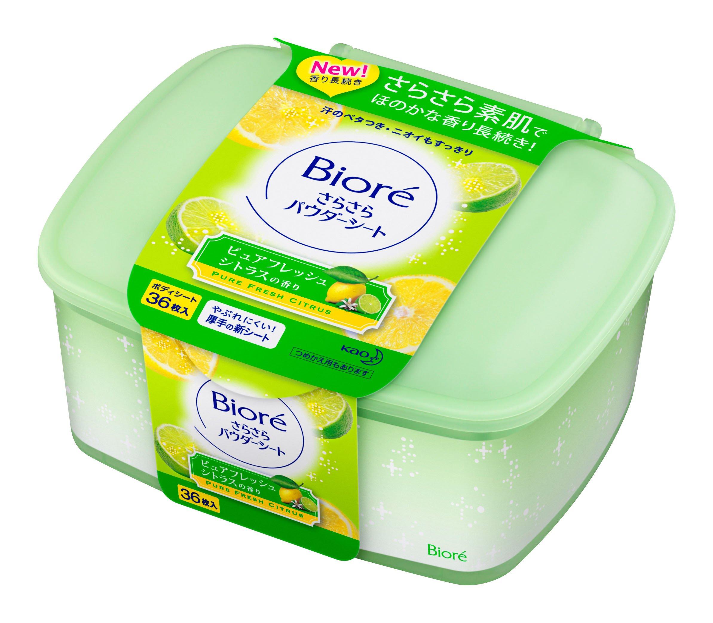 

Biore Smooth Powder Sheet Pure Fresh Citrus Scent 36 Sheets белый