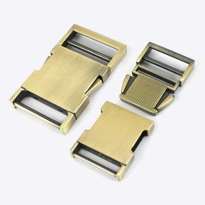 2/4 Pezzi 19-38mm Meetee Fibbie a Sgancio Rapido in Metallo Ganci per Spallacci dello Zaino Fibbia Laterale per Collare di Animali Domestici Accessori Hardware Fai da Te