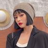 Pile hat children autumn and winter bag head cold hat wool hat round face winter ear protection knitted hat confinement hat