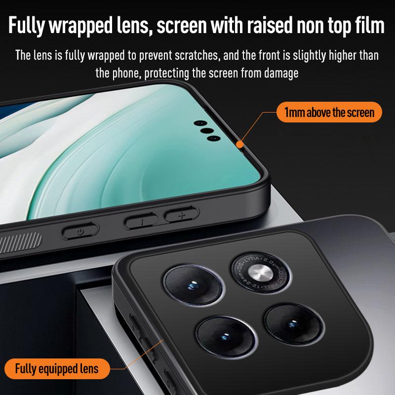 EUCAGR Do Motorola Moto Edge 70 Fusion Odporne na wstrząsy Matowe Miękkie TPU+PC Matowa Tylna Pokrywa Do Etui Na Telefon Moto Edge 70 Ultra
