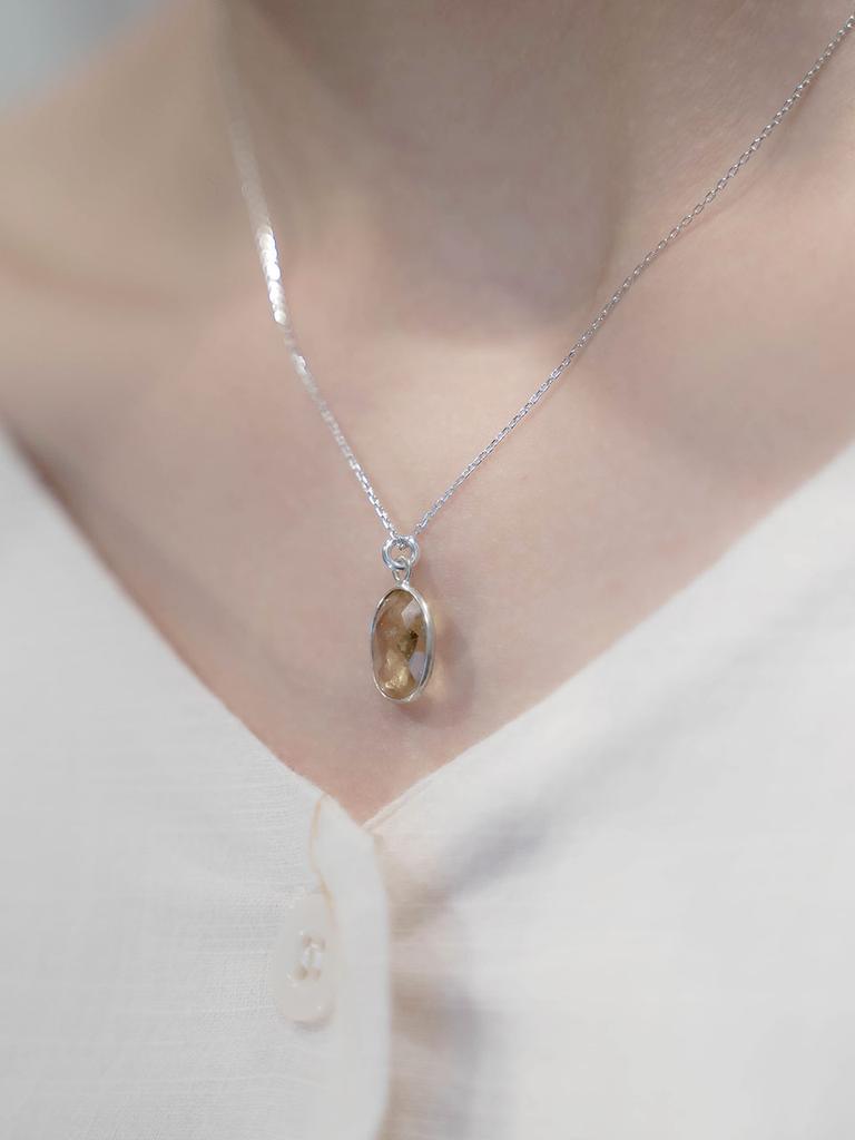 Harang Hr 13N_Yellow Topaz Necklace