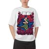 Jujutsu Kaisen Yuji Itadori Anime Black T-Shirt Comfortable Fashion Vintage Double-Sided Band Graphic Print Women And Men T-shirts