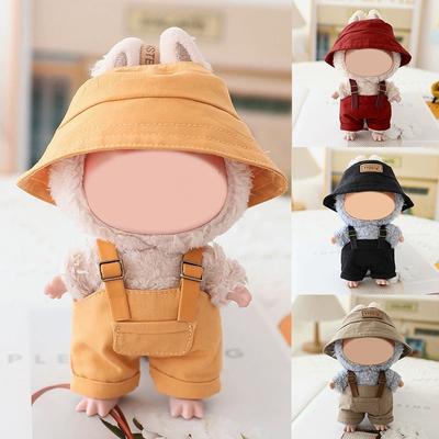 Suspender Pants Glasses Shoes Hat Stylish Doll Wardrobe Accessories Set with Overalls Glasses Lababu Baby Clothes