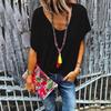 Womens Cotton V Neck Short Sleeve T Shirt With Loose Fit For Casual Spring Season
