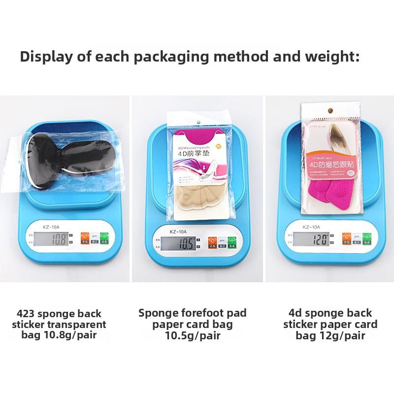 Invisible Anti-wear Foot Anti-drop Heel 4d Heel Sticker Female Invisible Sponge Heel Sticker High Heels Forefoot Pad Sponge Insole