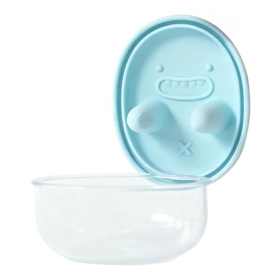 Yousheng Leak-Proof Snack Box with Silicone Cover Portable Finger Guard Design No-Mess Lunch Container Cookie Storage Tool