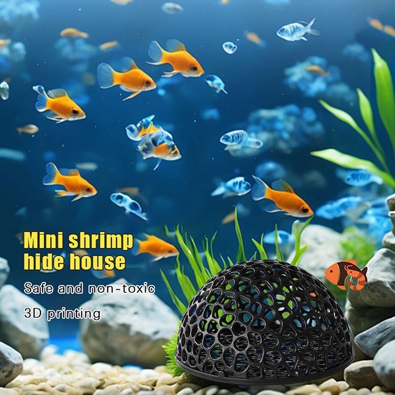 3D Printed Hiding Cave Shelter Ornaments For Small Fish Shrimp To Breed, Play And Rest,Fish Tank Accessories Aqaurium Decoration