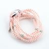 Fashionable Jewelry Pearl Necklace Earphones Mic Beads For Elegant Listening Experience