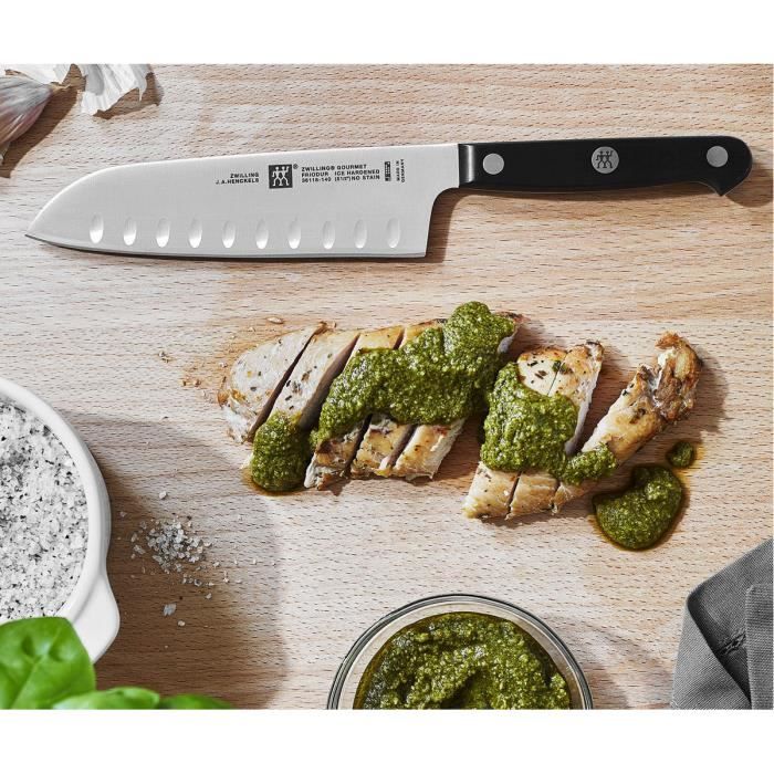 Santoku Knife - ZWILLING - Gourmet - FRIODUR Blade - 14 Cm - Stainless Steel