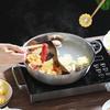 Renzhida 304 Stainless Steel Divided Hot Pot with Lid