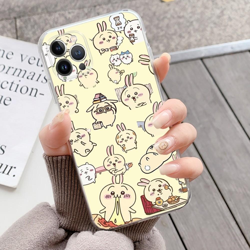 C-ChiikawaS Cute Phone Case Silicone Soft for iphone 15 14 13 12 11 Pro Mini XS MAX 8 7 6 Plus X XS XR Cover