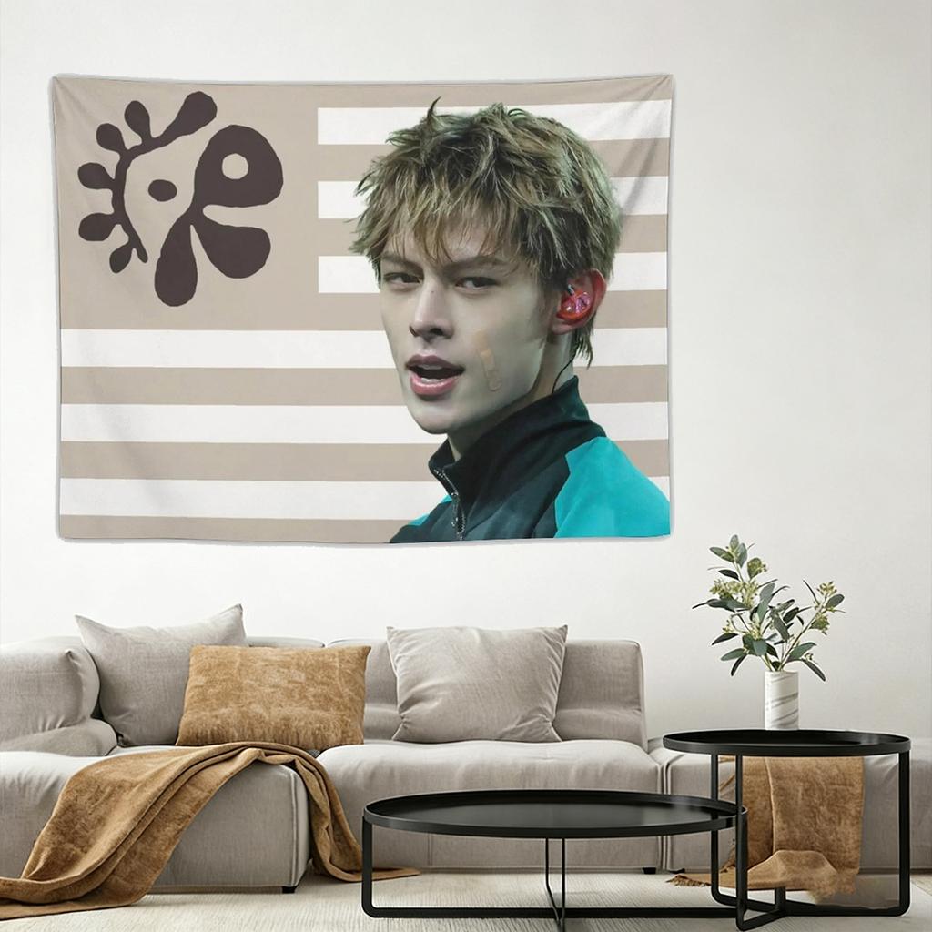 1pc Curtis James Tapestry James Flag Wall Hanging Kpop Aesthetic Room Decor Fan Art Wall Cloth Flat Print
