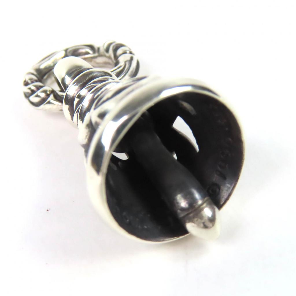 Grande LEONARD KAMHOUT Ciondolo top Campanella Gru M charm per collana Argento 925 da uomo Usato