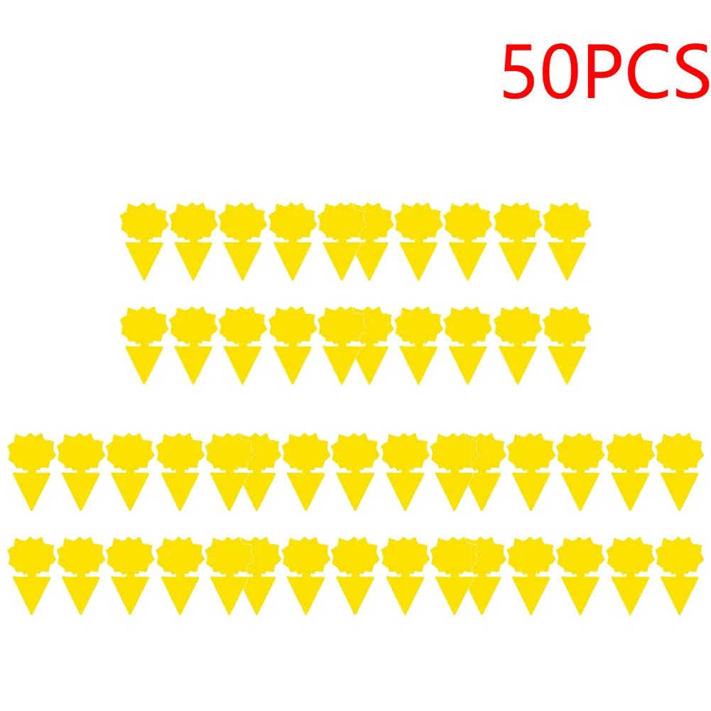 100-10pcs Dual-Sided Insect Mosquito Sticky Trap For Garden Insect Killer Whitefly Thrip Fruit Fly Gnat Waterproof Sticky Board