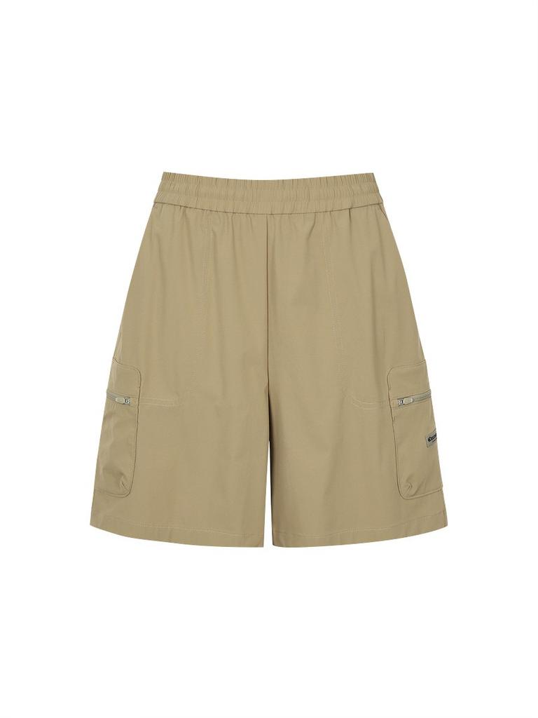 DISCOVERY EXPEDITION Freshvent Women'S Semi-Wide Cargo Shorts (D/Camel)