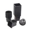 10Pcs Reusable Hydroponic Mesh Cover Hydroponic Planting Basket Plant Seedlings Planting Plastic Mesh Pot Garden Supplies