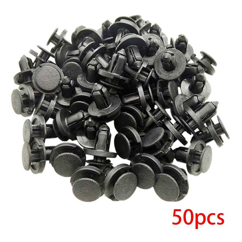 

50 шт./компл. 8 мм заклепочный фиксатор пластиковый автомобильный крепежный зажим для бампера автомобиля крыло нажимного типа крепежные зажимы для Nissan Livina TIIDA Sylphy