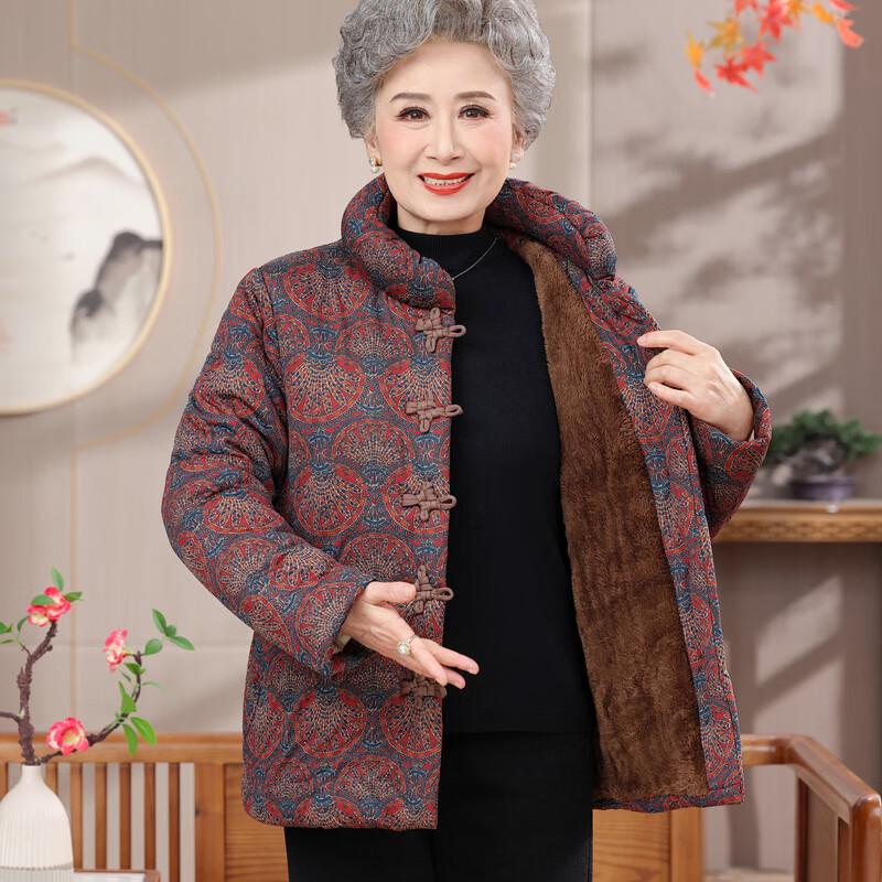 Yonghua Women's Plush Stand-Collar Padded Winter Jacket
