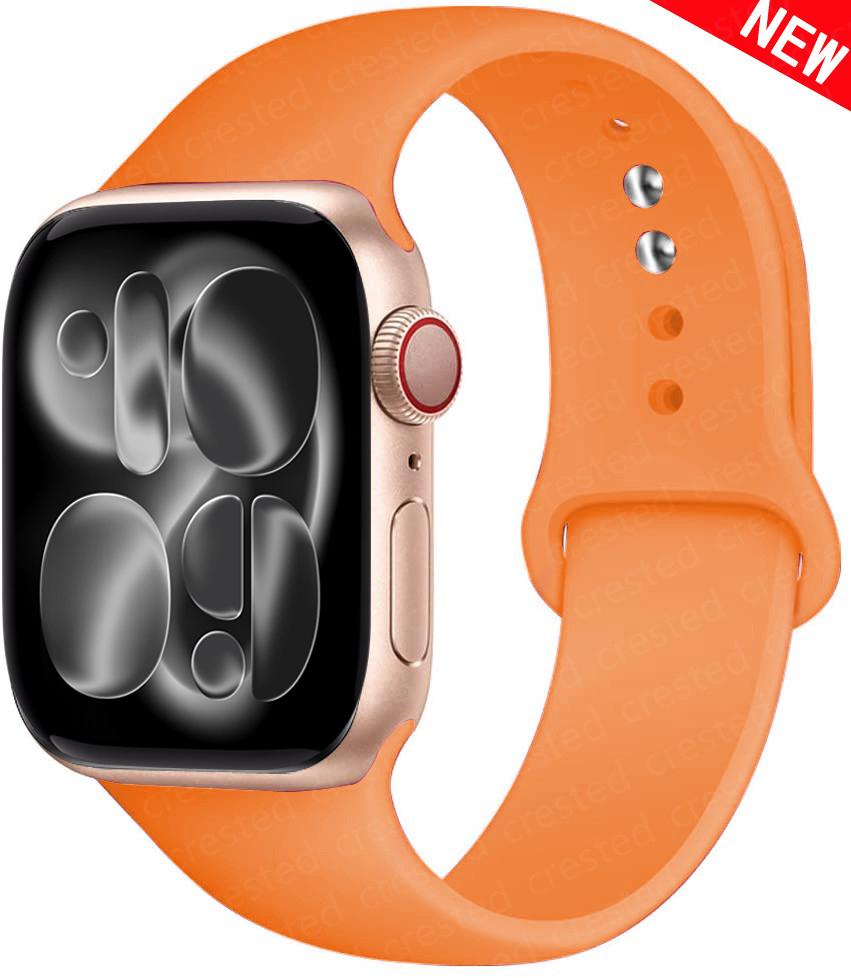 Silicone strap For Apple Watch 11 band 44mm 40mm 49mm 45mm 41mm 38 46mm 42mm correa bracelet iWatch series 9 8 7 6 SE ultra 2 3