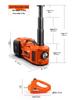 5-Ton Multi-Function Vehicle-Mounted Electric Jack with Electric Wrench and Air Pump for Tire Changes