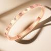 European and American High-end Light Luxury Love Buckle Bracelet for Women with Peach Heart