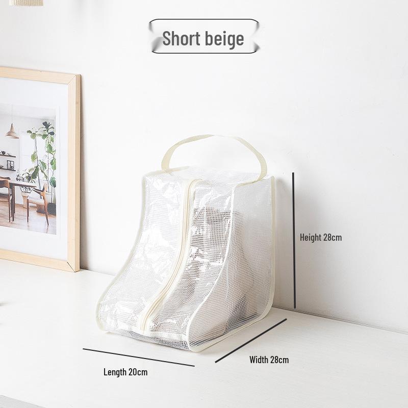 Transparent Moisture-Proof Shoe Dust Cover for Long and Short Boots