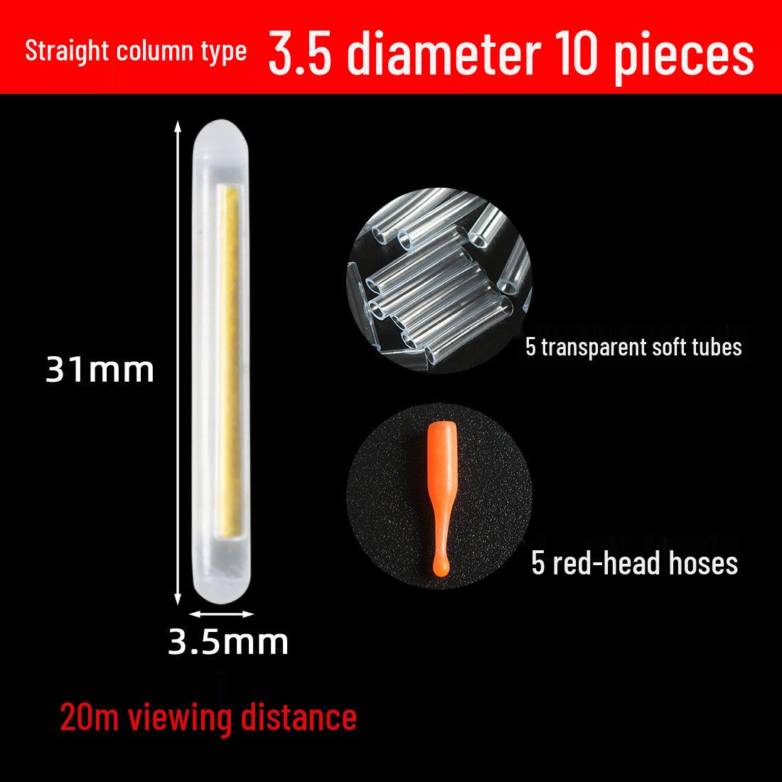 

10/20/50 pcs Luminous Fishing Glow Sticks for Night Fishing - Fluorescent Float Tackle Accessories