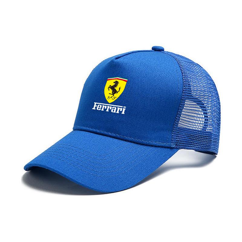 F1 Ferrari Breathable Net Hat Adjustable Baseball Cap Sun Hats For Ferrari F430 Stradale 360 458 488 599 612 F12 Charles Leclerc