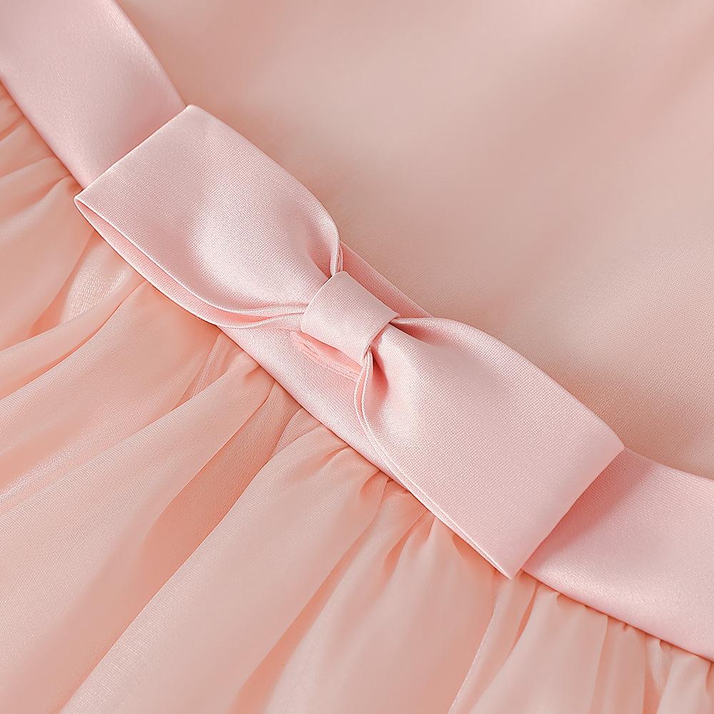 3-10 Years Baptism Wedding  Dress for Baby Girl First Birthday Party Wear Cute Sleeveless Toddler Girl Christening Gown Clothes