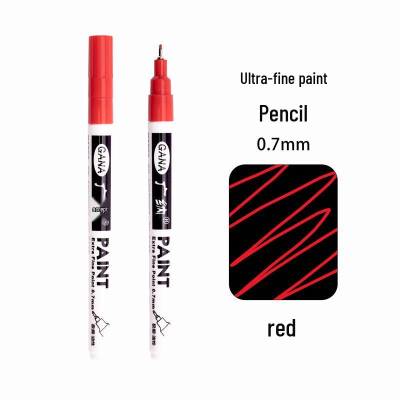 Guan Na Waterproof 0.7mm Fine Line Paint Pen for Car, Metal, Wood DIY Highlights
