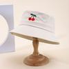Ins Small Fresh Embroidered Cherry Bucket Hat Women'S Summer Versatile Sun Hat