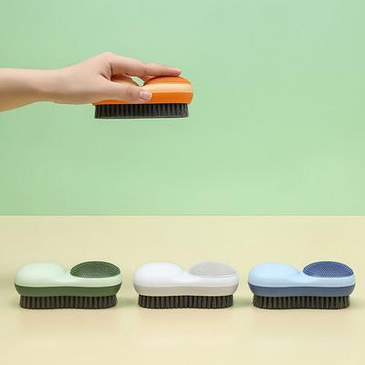 Kreativer Farbkontrast Waschbürste Doppelseitige Borsten Multifunktionale Weichgummi Unterwäsche Reinigungsbürste