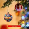 Acrylic Vibrant Car Decorative Pendant Charming Floral Design For Vehicles Stylish