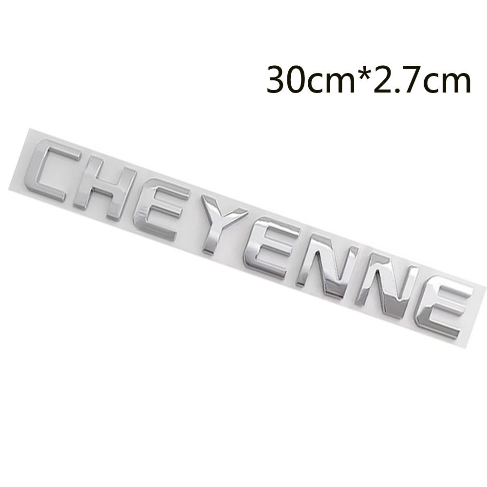 1 Piece For Chevrolet CHEYENNE ABS Car Logo Sticker Letter Rear Bumper Sticker Automotive Accessories