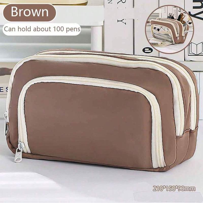 

Канцелярский пенал с передним окном Пенал для нового ученика ins Большой вместимости простой косметичка для девочки Сумка для хранения Пенал