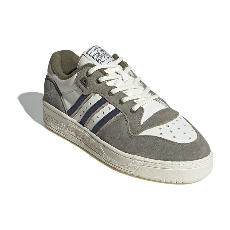 Yu Nagaba x adidas Rivalry Low Always Together - Silver Pebble Unisex Sneaker Grau Off-White Shadow-Navy IG3849