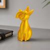 3D Printed Cat Figurine Minimalist Modern Elegant Cat Sculpture Small Collectible Animal Statue