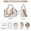 Duffel Bag Travel Bag with Shoes Compartment, Gym Tote Bags, Shoulder Weekender Overnight Bag for Women Luggage Hangbag