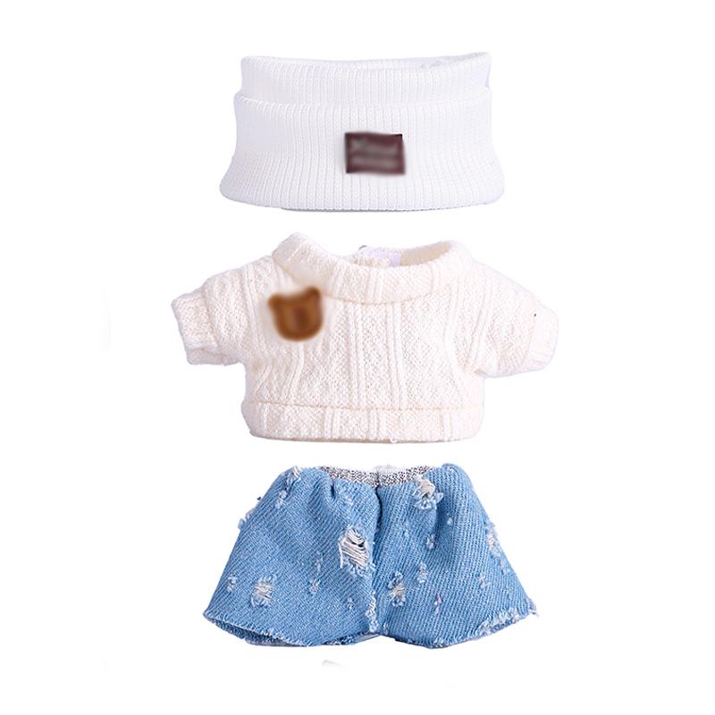 

17см Плюшевая одежда и аксессуары для куклы Лабубу 6,7 Кавайная кукла Мультяшная милая одежда Куклы Рождественский подарок