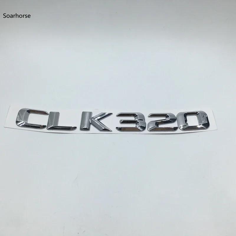 3D ABS For Mercedes-Benz W209 CLK Class CLK55 CLK63 CLK200 CLK220 CLK230 CLK550 Emblems Tail Logo Chrome Stickers Accessories