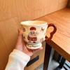Mug with Lid Spoon High Value Ceramic Cup Niche Goblet Couple's Water Cup Household Coffee Breakfast Cup