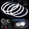 4x Ccfl Angel Eye Halo Led Ring Light White Non-Projector for E46 3 Series