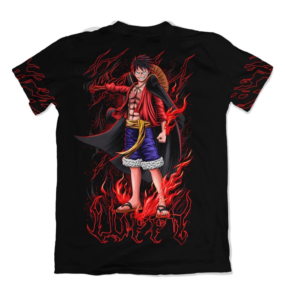 2026 Summer One Piece Luffy Retro Cosplay Tshirt Unisexs Oversized 3D Printed Shortsleeved Family Unisex Childrens Sports Shirt