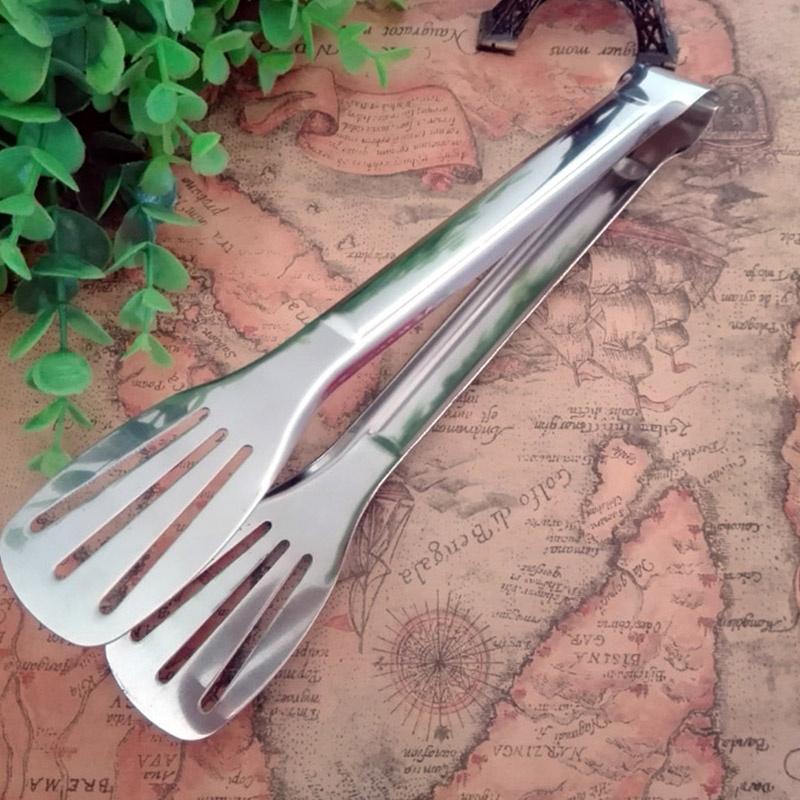 Nowe Ze Stali Nierdzewnej BBQ Bufet Lód Chleb Ciasto Jedzenie Szczypce Klips Przybór Kuchenny Wybierz