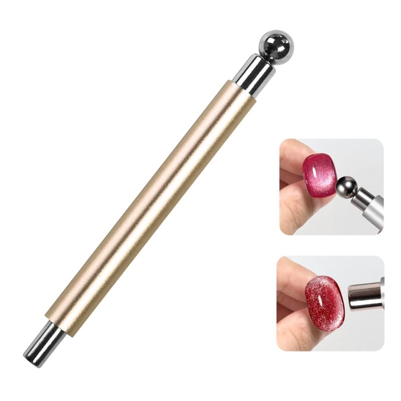 2-in-1 Magnetische Nägel Design-Stab Stabile Aluminiumkonstruktion Schnelle Textur Kompakt Für Kreativität Unterwegs