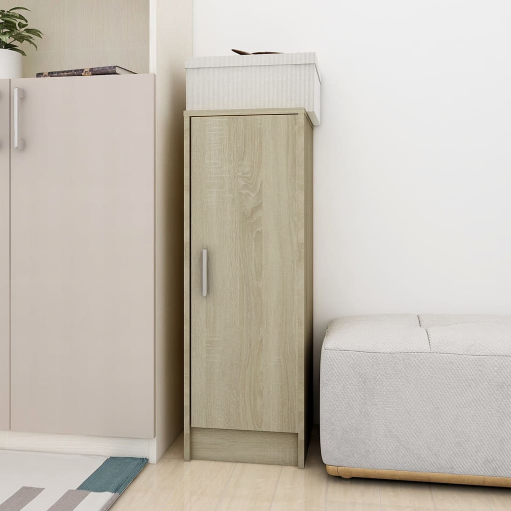 Schuhschrank Mit Tür Im Eingangsbereich, 6-stöckiger Stauschrank, Eckschrank Im Wohnzimmer, 31,5 X 35 X 92 Cm