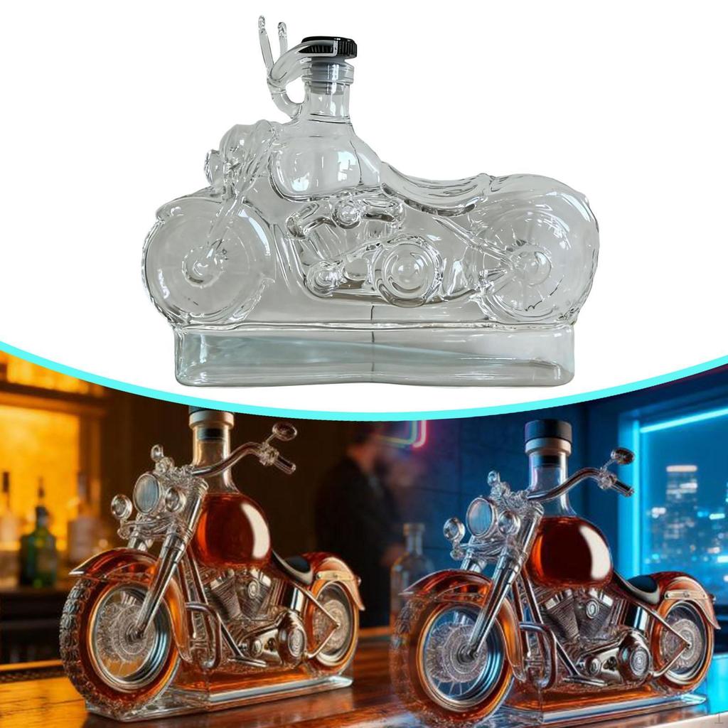 Whisky Decanter Wine for Bar Home Party Novelty Bottle Motorcycle Shaped Biker